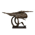 Abstrakte Messingstatue-Kunst-weibliche Dekorations-Bronze-Skulptur Tpy-168